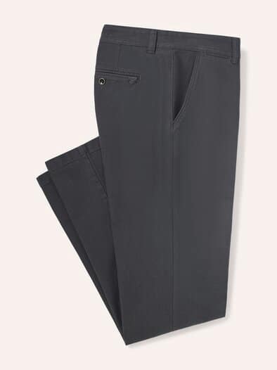 Chino aus Baumwollstretch Dunkelgrau