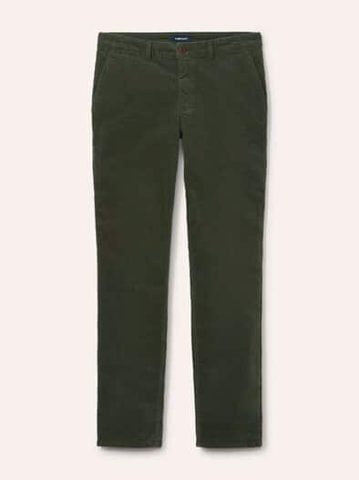 Wärmende Cordhose mit Thermofutter Oliv
