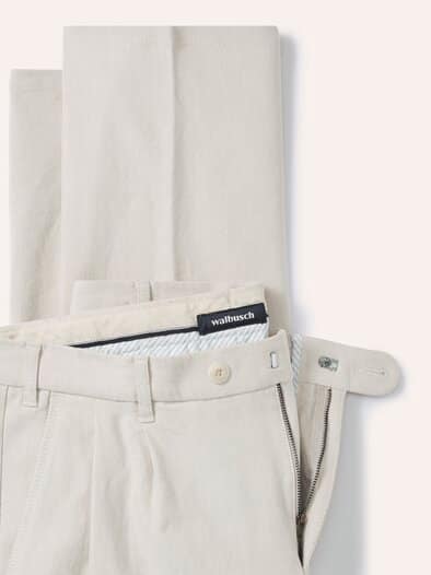Premium Leinen-Chino Natur