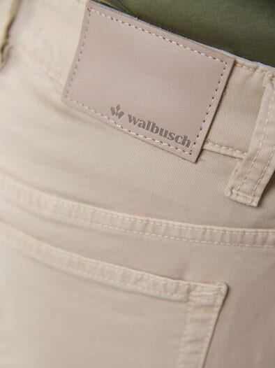 Baumwoll Five-Pocket Safaribeige