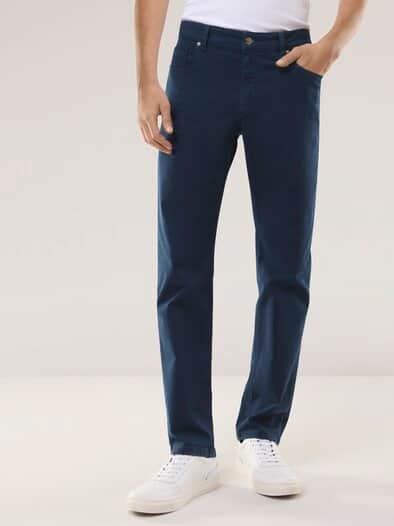 Baumwoll Five-Pocket Marine