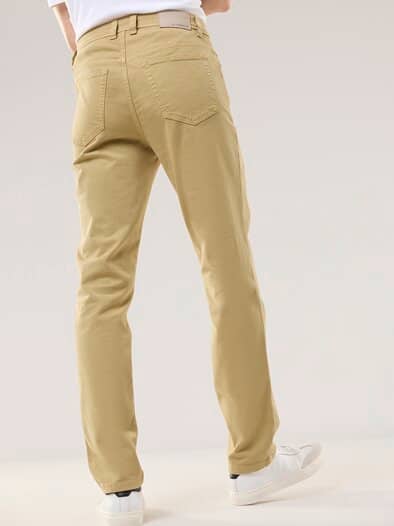 Baumwoll Five-Pocket Maisgelb