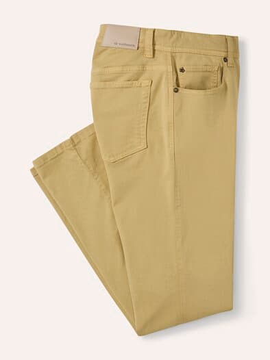 Baumwoll Five-Pocket Maisgelb