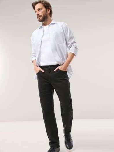 Baumwoll Five-Pocket Schwarz