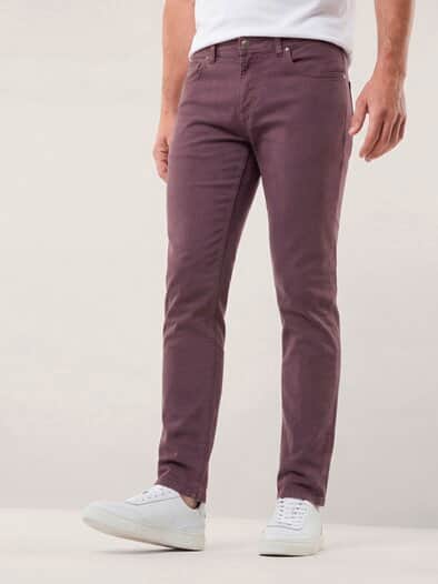 Baumwoll Five-Pocket Bordeaux