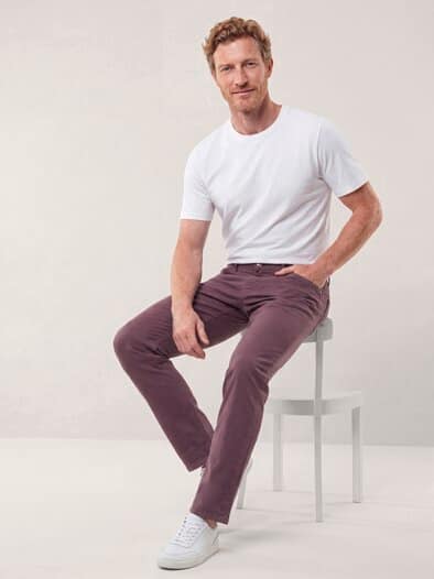 Baumwoll Five-Pocket Bordeaux