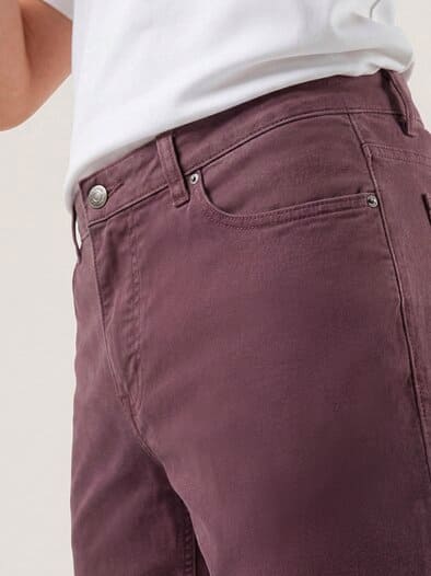 Baumwoll Five-Pocket Bordeaux