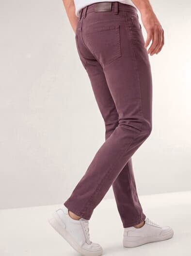 Baumwoll Five-Pocket Bordeaux