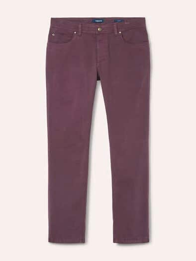 Baumwoll Five-Pocket Bordeaux