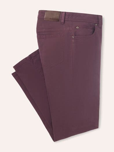 Baumwoll Five-Pocket Bordeaux