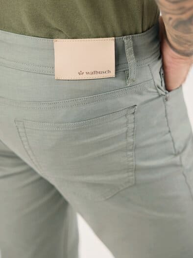 Ultraleicht Baumwoll Five-Pocket Salbei