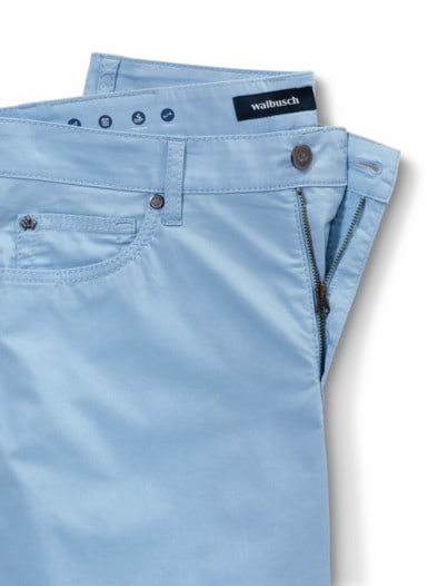 Ultraleicht Five Pocket Bermudas Hellblau