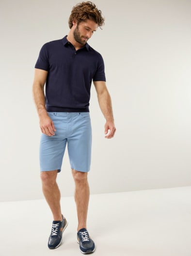 Ultraleicht Five Pocket Bermudas Hellblau