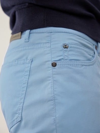 Ultraleicht Five Pocket Bermudas Hellblau