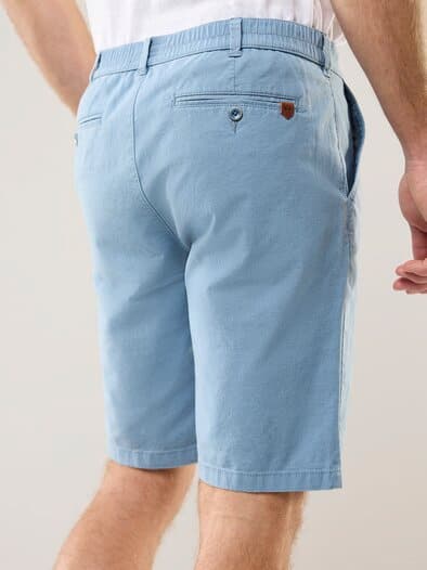 Leinen-Bermudas Frischekick Hellblau
