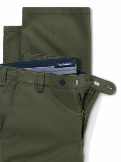 Extraglatt Dehnbund-Chino Khaki