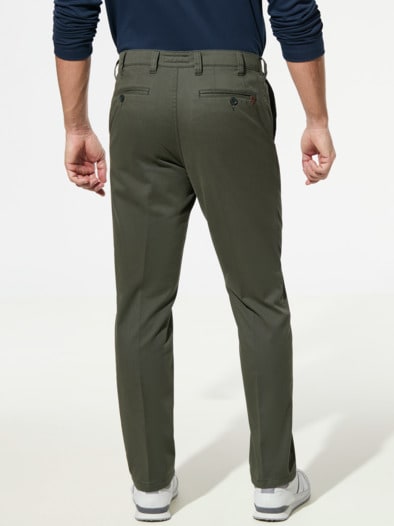 Extraglatt Dehnbund-Chino Khaki