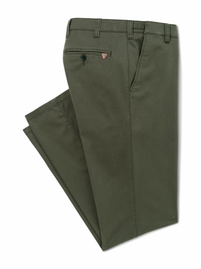 Extraglatt Dehnbund-Chino Khaki