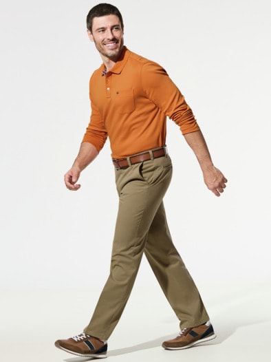 Extraglatt Dehnbund-Chino Camel