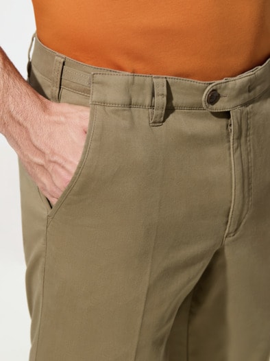 Extraglatt Dehnbund-Chino Camel