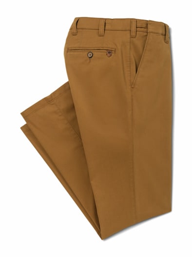 Extraglatt Dehnbund-Chino Safran