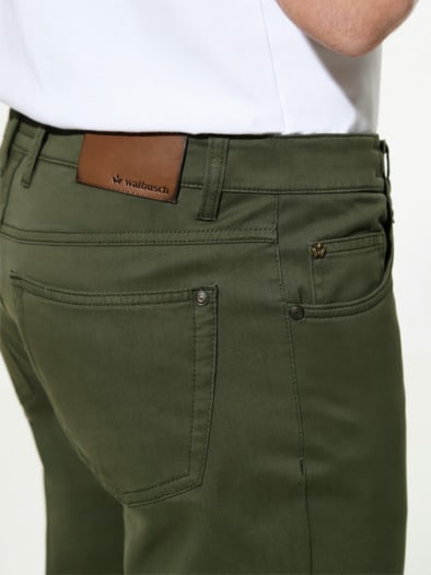 Extraglatt Dehnbund Five-Pocket Khaki