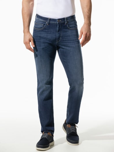 Comfort-Jeans Cashmereweich Blue