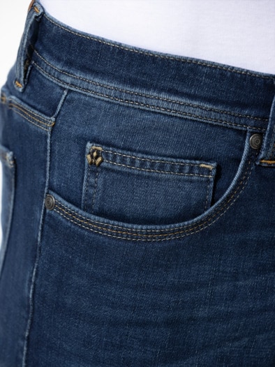 Comfort-Jeans Cashmereweich Blue