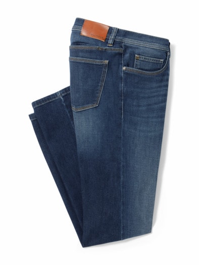 Comfort-Jeans Cashmereweich Blue