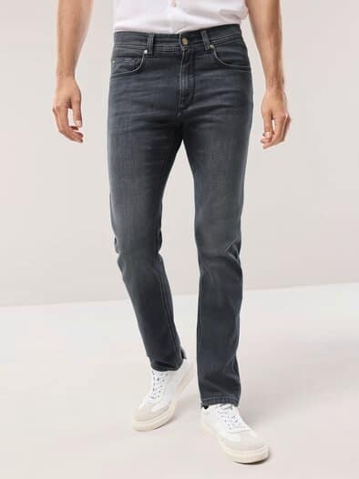Comfort-Jeans Cashmereweich Dark Grey