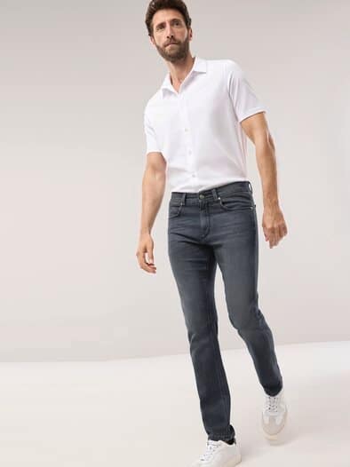 Comfort-Jeans Cashmereweich Dark Grey