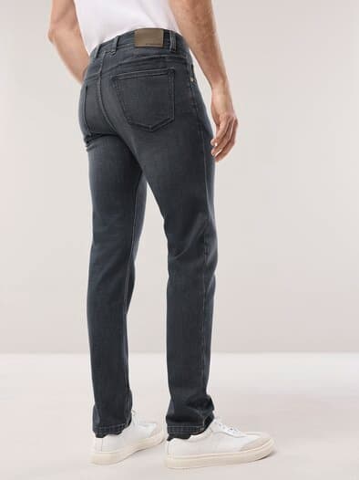 Comfort-Jeans Cashmereweich Dark Grey