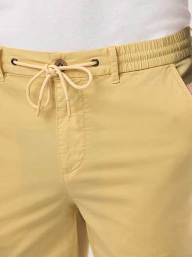 Urlaubs-Bermudas Baumwollstretch Sonnengelb