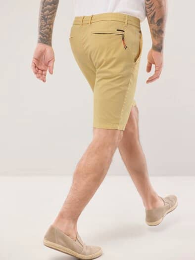 Urlaubs-Bermudas Baumwollstretch Sonnengelb