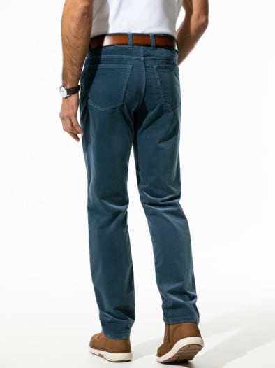 Premium-Cord Five-Pocket Rauchblau