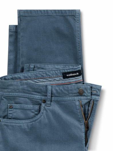 Ganzjahres Five-Pocket Mittelblau
