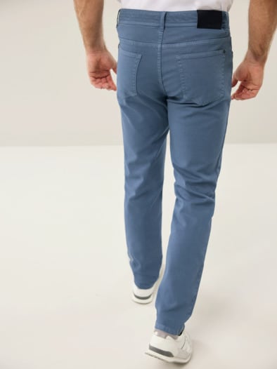 Ganzjahres Five-Pocket Mittelblau