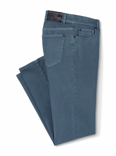 Ganzjahres Five-Pocket Mittelblau