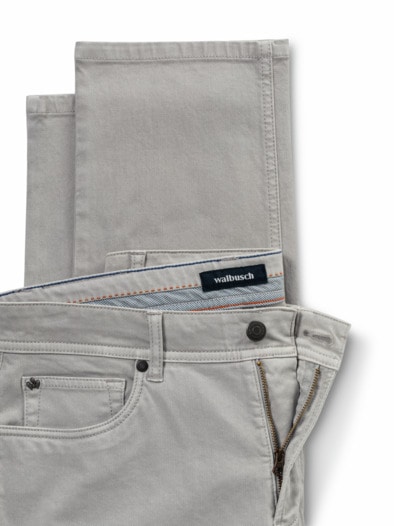 Ganzjahres Five-Pocket Hellgrau