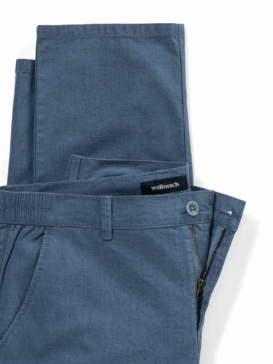 Leinen-Chino Frischekick Jeansblau