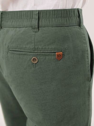 Leinen-Chino Frischekick Salbei