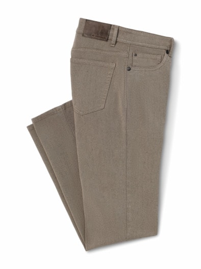 Jeans Sattlerstich Hellgreige