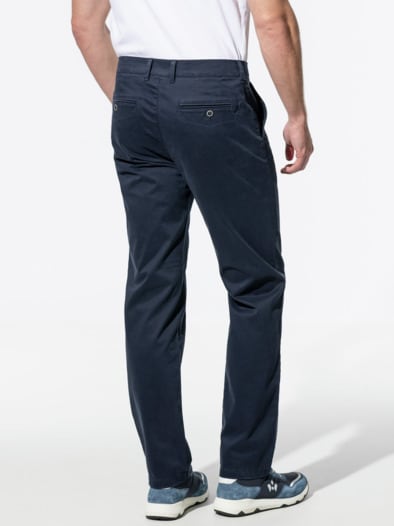 Baumwoll-Chino Diamant Marine