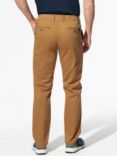 Baumwoll-Chino Diamant Karamell