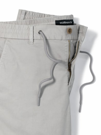 Urlaubs-Bermudas Baumwollstretch Hellgrau