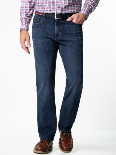 Gürtel-Jeans Regular Fit Blue