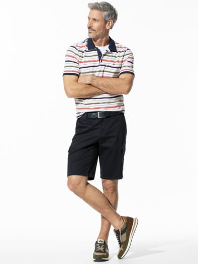 8-Taschen-Cargo-Bermudas Marine
