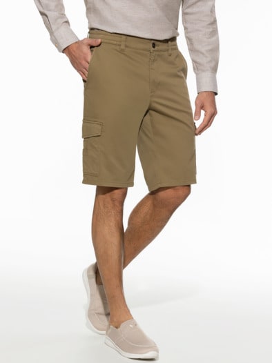 8-Taschen-Cargo-Bermudas Khaki