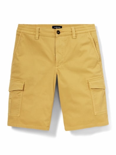 8-Taschen-Cargo-Bermudas Gelb