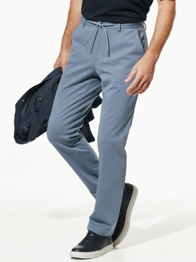 Chino Stretch&Relax Rauchblau